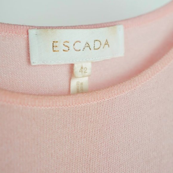 Escada Pink Floral-Embroidered Knit Tank - Picture 4 of 4